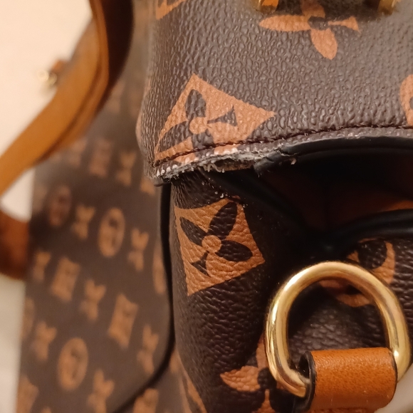> Monogram Brown and Orange Backpack main image 4